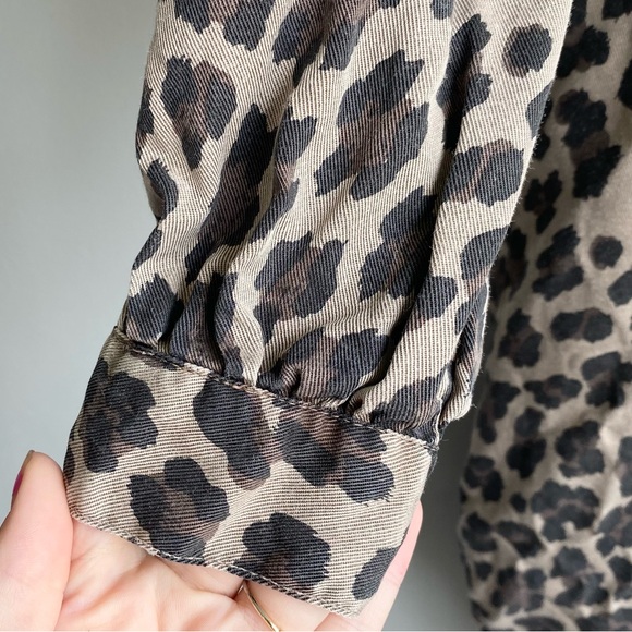 Leopard Print Button Down Tunic - Picture 4 of 12